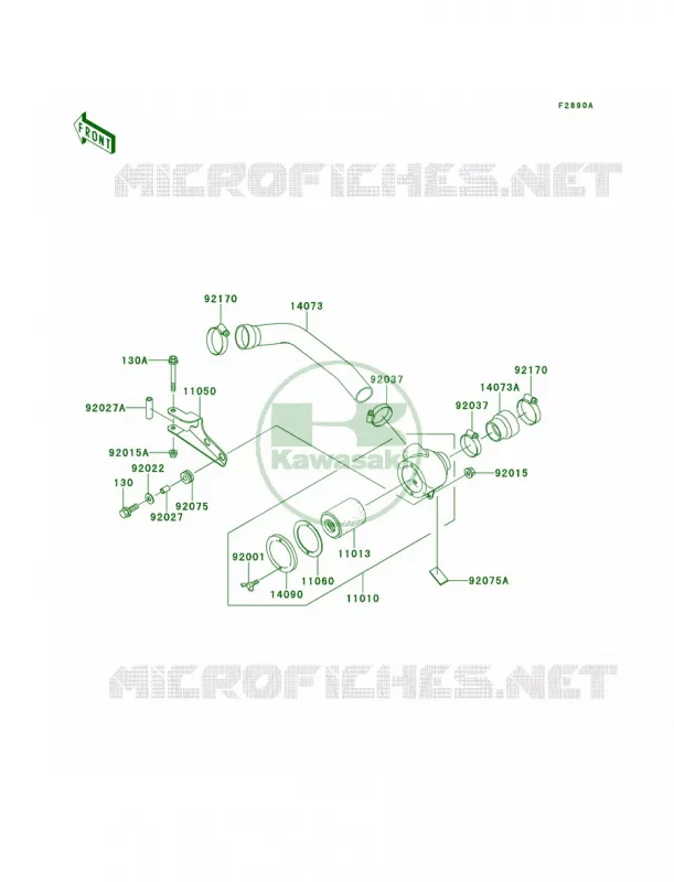 Optional PartsAir Cleaner-Bel Con Kawasaki MULE 620 2007 MULE 2500  KAF620-C3