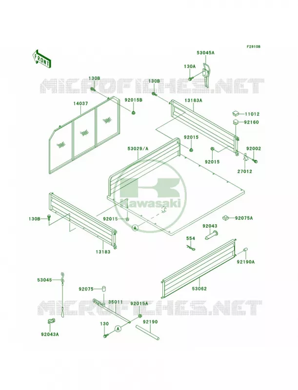 AccessoryCarrier Kawasaki MULE 620 2007 MULE 2500  KAF620-C4
