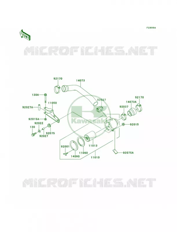 Optional PartsAir Cleaner-Bel Con Kawasaki MULE 620 2007 MULE 2500  KAF620-C4