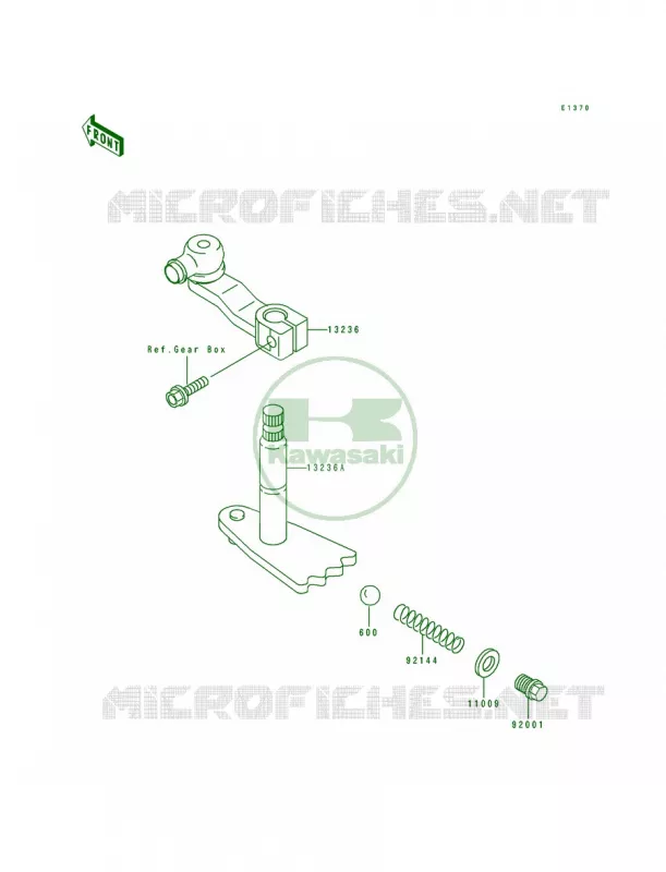Gear Change Mechanism Kawasaki MULE 300 2007 MULE 500  KAF300-A1