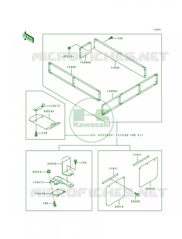 Optional PartsRear Kawasaki MULE 300 2007 MULE 500  KAF300-A1