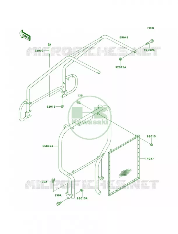 Guards Kawasaki MULE 300 2007 MULE 500  KAF300-B1