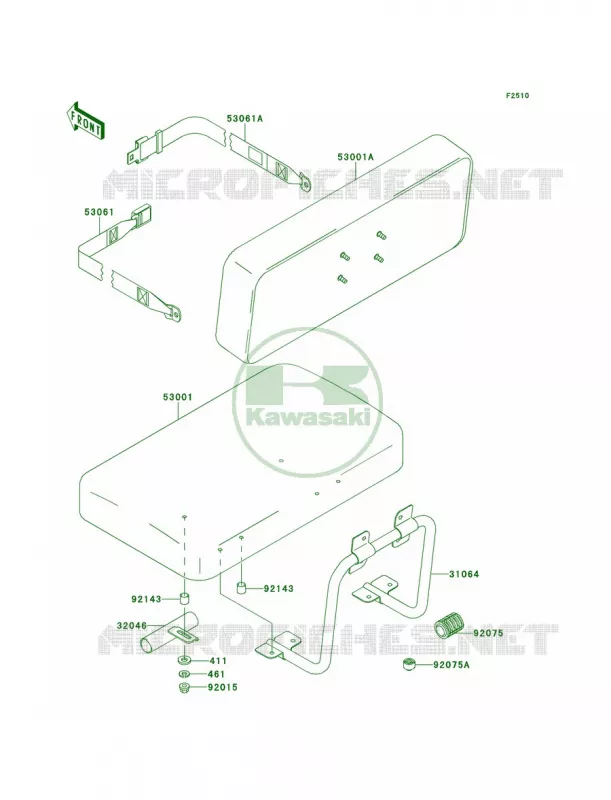 Seat Kawasaki MULE 300 2007 MULE 500  KAF300-B1