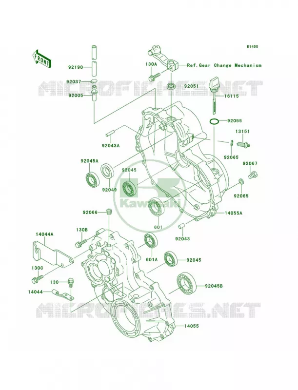 Gear Box Kawasaki MULE 300 2007 MULE 500  KAF300-B2