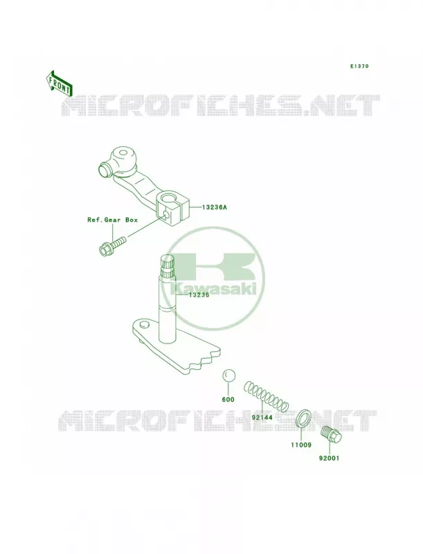 Gear Change Mechanism Kawasaki MULE 300 2007 MULE 550  KAF300-C3