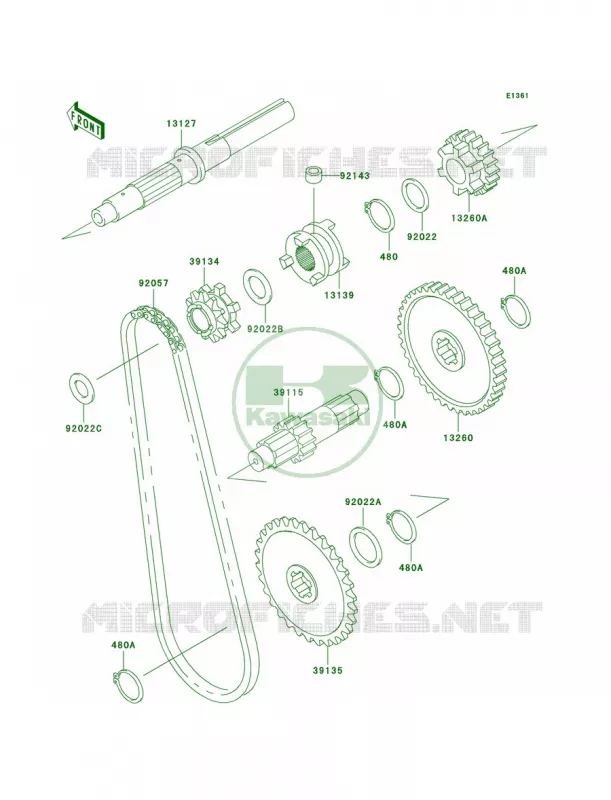 Transmission Kawasaki MULE 300 2007 MULE 550  KAF300-C3