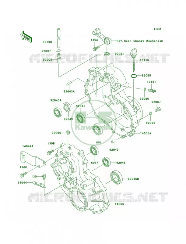 Gear Box Kawasaki MULE 300 2007 MULE 550  KAF300-C4