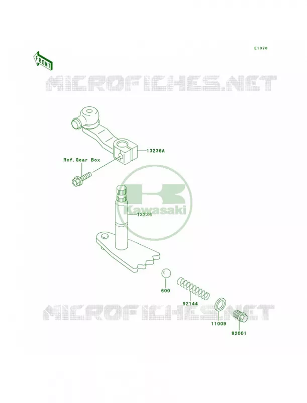 Gear Change Mechanism Kawasaki MULE 300 2007 MULE 550  KAF300-C4
