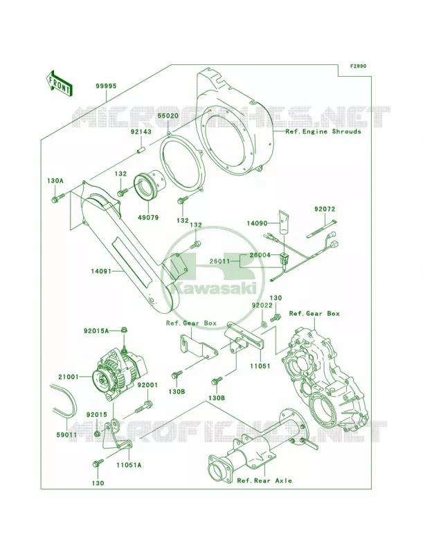 Optional Parts Kawasaki MULE 300 2007 MULE 550  KAF300-C5