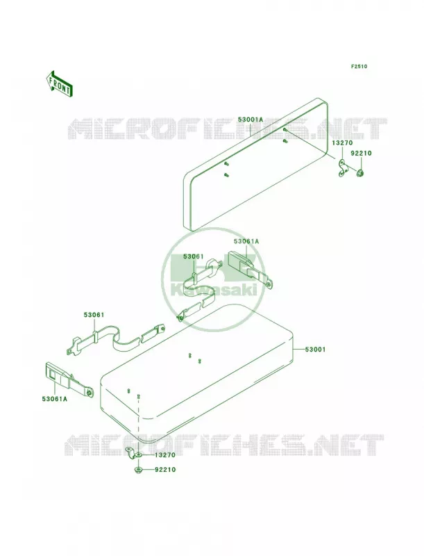 Seat Kawasaki MULE 300 2007 MULE 550  KAF300-C6