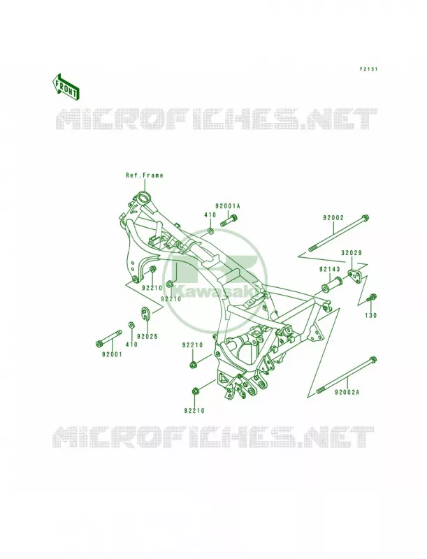 Frame Fittings Kawasaki MOTOS 1000 1995 Concours  ZG1000-A10