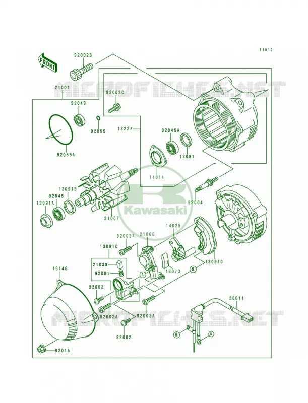 Generator Kawasaki MOTOS 1000 1995 Concours  ZG1000-A10