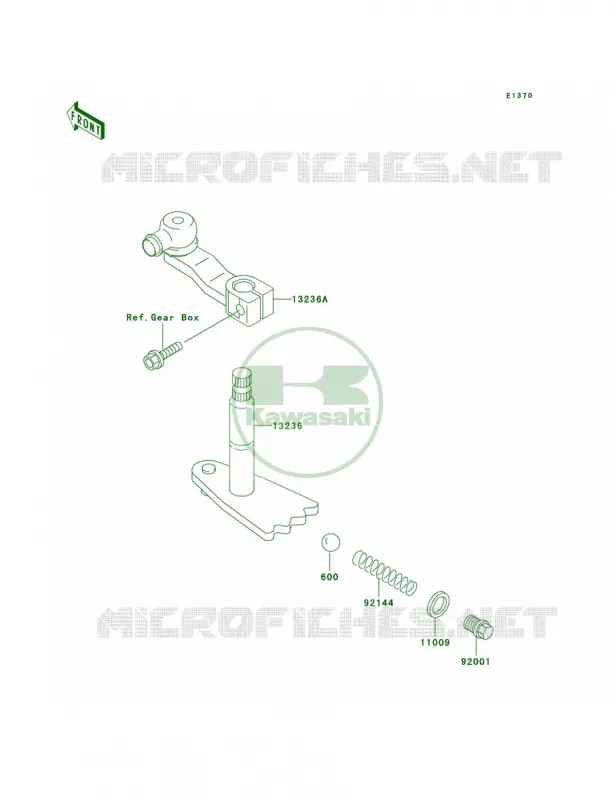 Gear Change Mechanism Kawasaki MULE 300 2007 MULE 520  KAF300-D1
