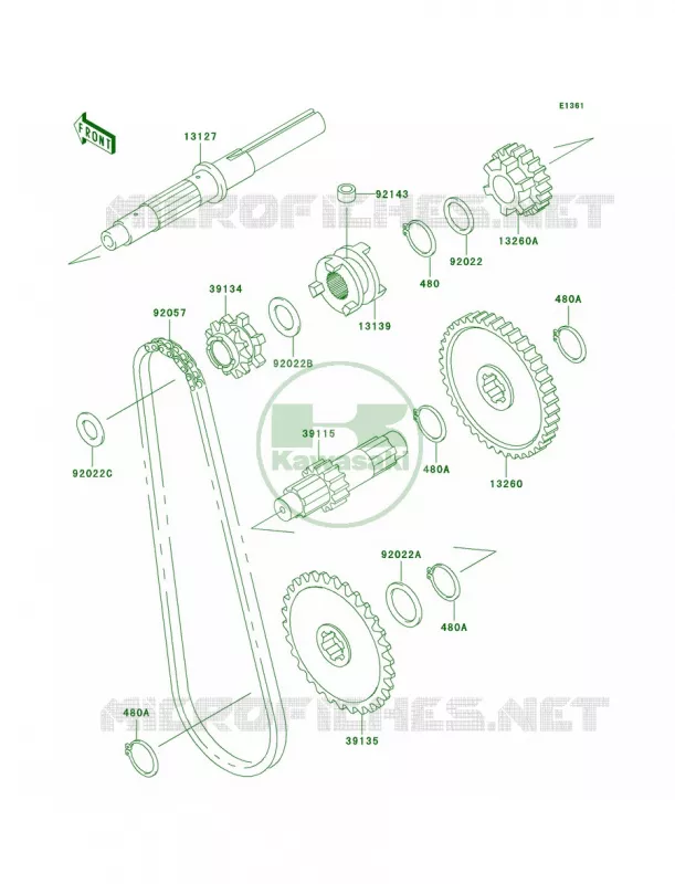 Transmission Kawasaki MULE 300 2007 MULE 520  KAF300-D1