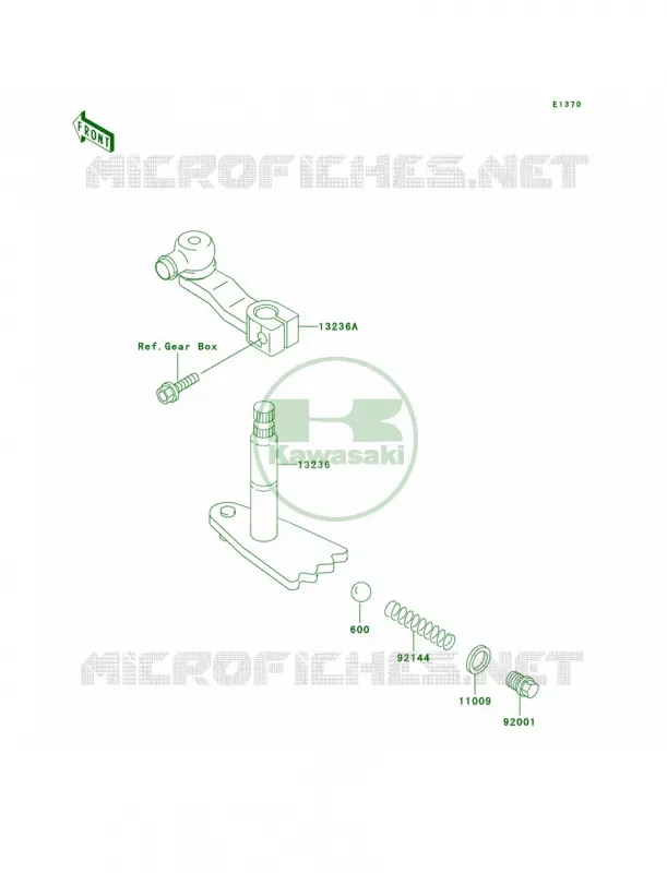 Gear Change Mechanism Kawasaki MULE 300 2007 MULE 520  KAF300-D2