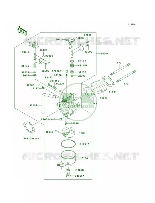 CarburetorA8F-AAFCA Kawasaki MULE 400 2010 MULE 610 4X4  KAF400AAF