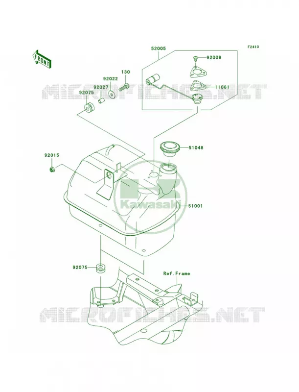 Fuel TankCNUS Kawasaki MULE 400 2010 MULE 610 4X4  KAF400AAF