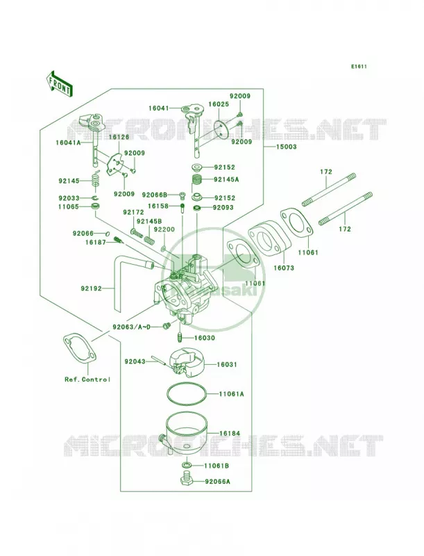 Carburetor Kawasaki MULE 400 2010 MULE 610 4X4 REALTREE APG HD  KAF400CAF