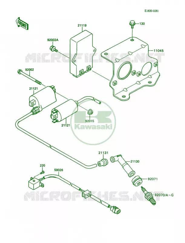 Ignition System Kawasaki MULE 450 2007 MULE 1000  KAF450-B1