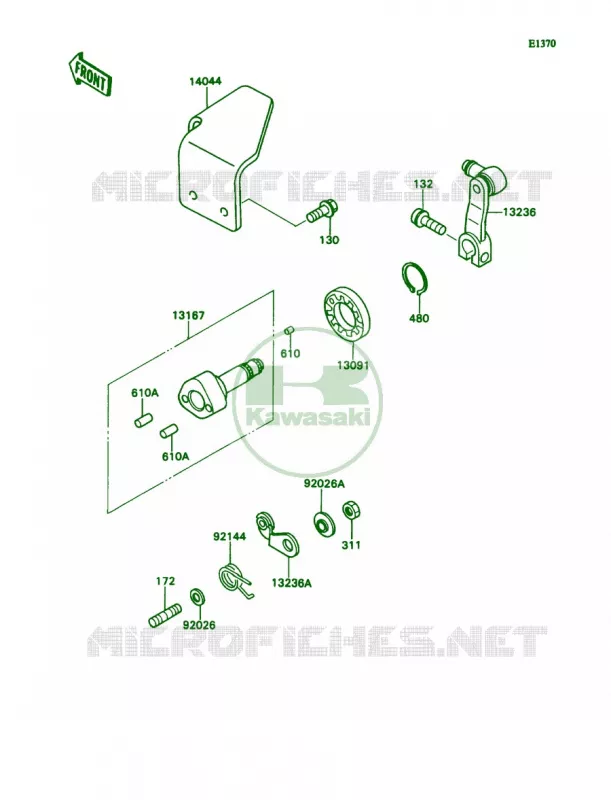 Gear Change Mechanism Kawasaki MULE 540 2007 MULE 2020  KAF540-D1