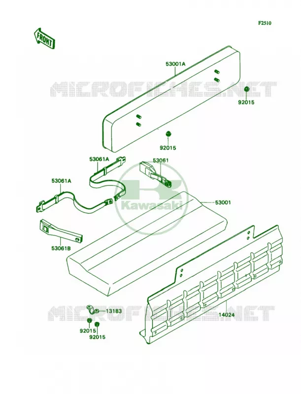 Seat Kawasaki MULE 540 2007 MULE 2020  KAF540-D1