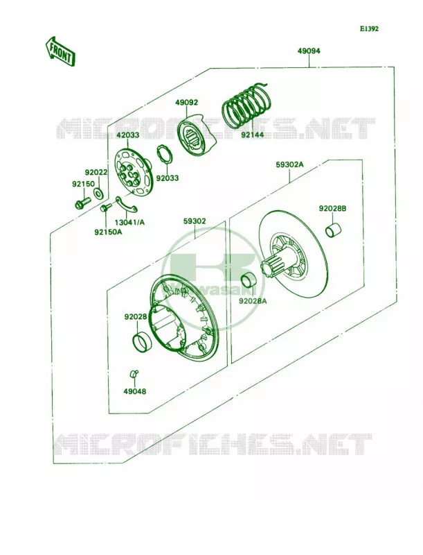 Driven Converter Kawasaki MULE 540 2007 MULE 2030  KAF540-E1