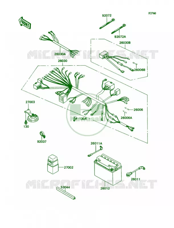Electrical Equipment Kawasaki MULE 540 2007 MULE 2030  KAF540-E1