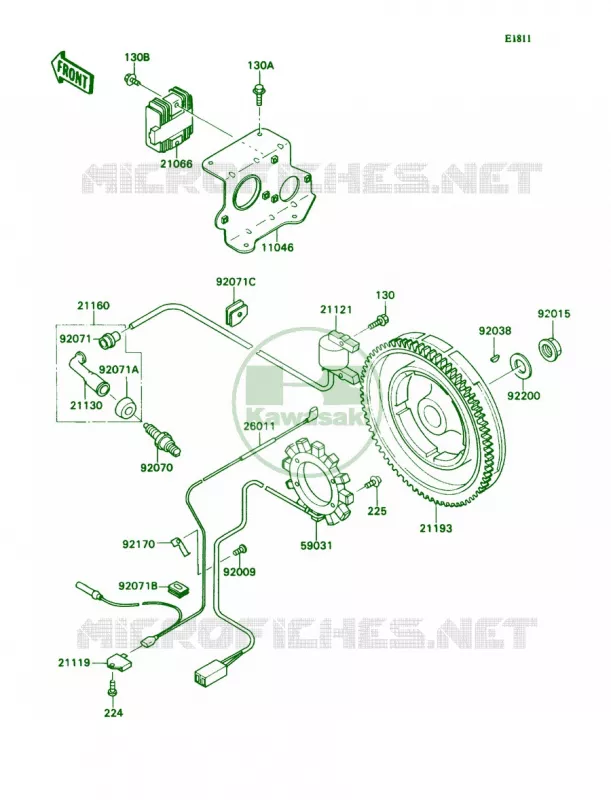 GeneratorIgnition Coil Kawasaki MULE 540 2007 MULE 2030  KAF540-E1