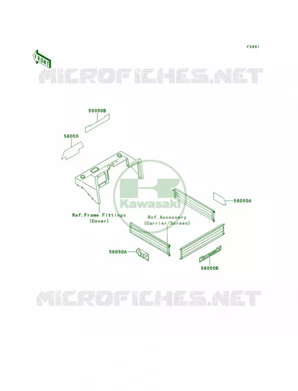 DecalsRedKAF620-A1A2 Kawasaki MULE 620 2007 MULE 2510 4X4  KAF620-A2