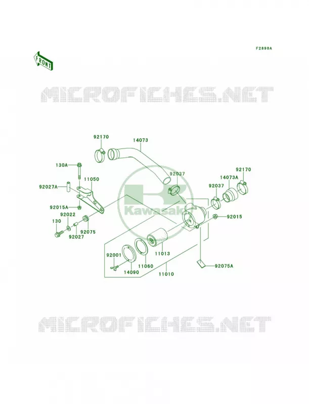 Optional PartsAir Cleaner-Bel Con Kawasaki MULE 620 2007 MULE 2510 4X4  KAF620-A3