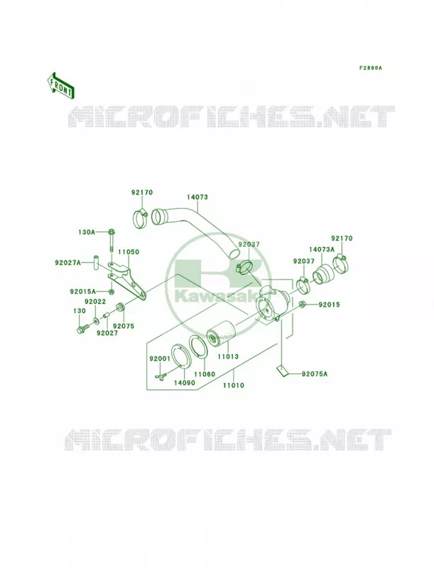 Optional PartsAir Cleaner-Bel Con Kawasaki MULE 620 2007 MULE 2510 4X4  KAF620-A4