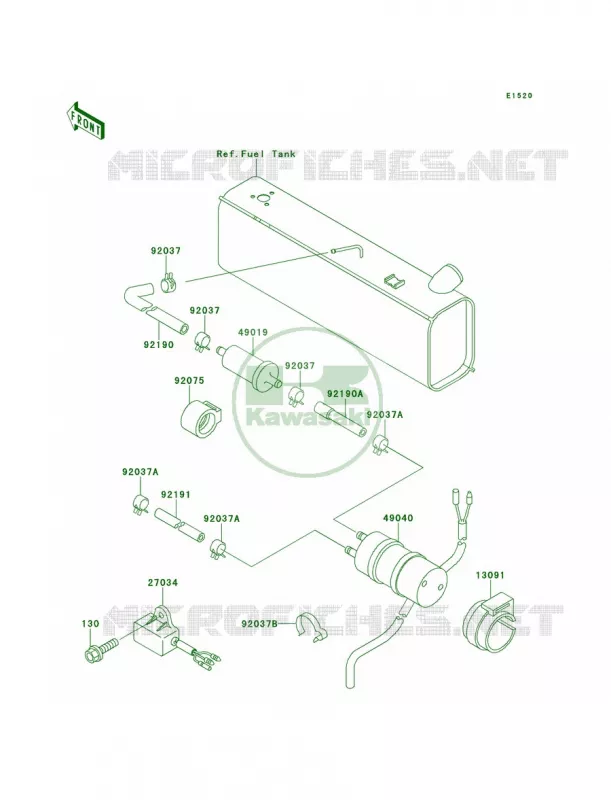 Fuel Pump Kawasaki MULE 620 2007 MULE 2510 4X4  KAF620-A5