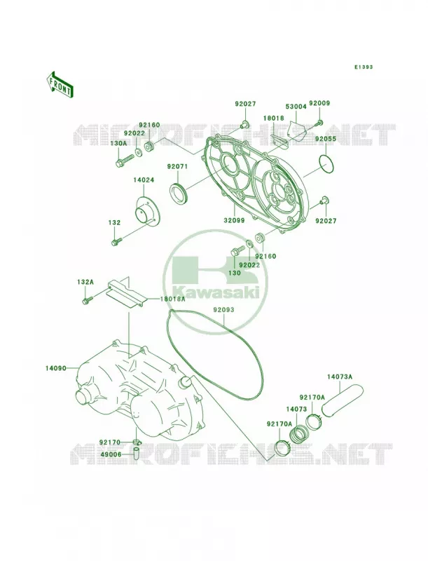 Converter CoverDrive Belt Kawasaki MULE 620 2007 MULE 3020 TURF  KAF620-F1
