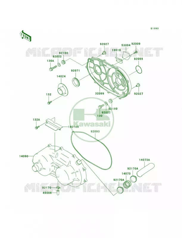 Converter CoverDrive Belt Kawasaki MULE 620 2007 MULE 3020 TURF  KAF620-F2