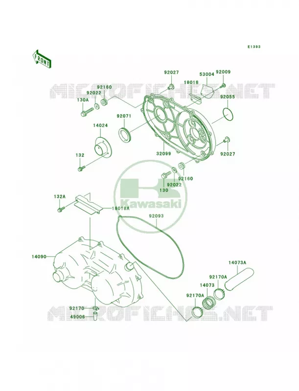Converter CoverDrive Belt Kawasaki MULE 620 2007 MULE 3020 TURF  KAF620-F3