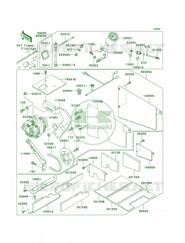Optional Parts Kawasaki MULE 620 2007 MULE 3000  KAF620-G1