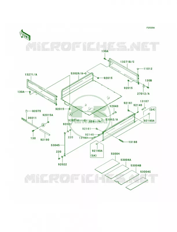 CarriersKAF620-G4G5 Kawasaki MULE 620 2007 MULE 3000  KAF620-G3