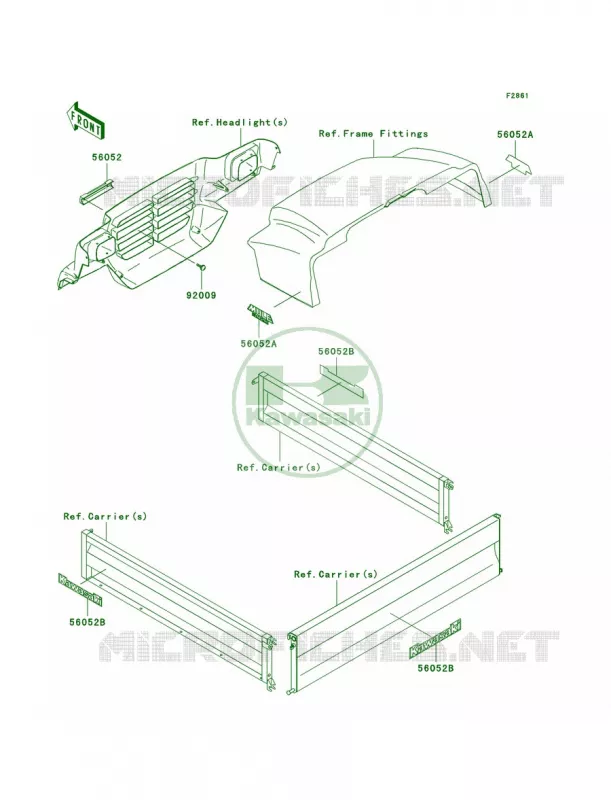 DecalsKAF620-G1G2 Kawasaki MULE 620 2007 MULE 3000  KAF620-G3