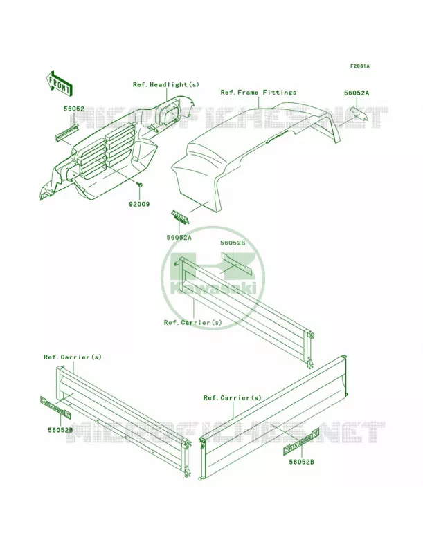 DecalsKAF620-G3-G5 Kawasaki MULE 620 2007 MULE 3000  KAF620-G3