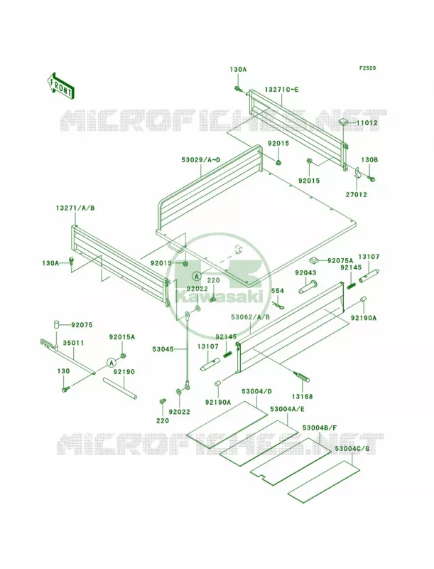 CarriersKAF620-G1-G3 Kawasaki MULE 620 2007 MULE 3000  KAF620-G4