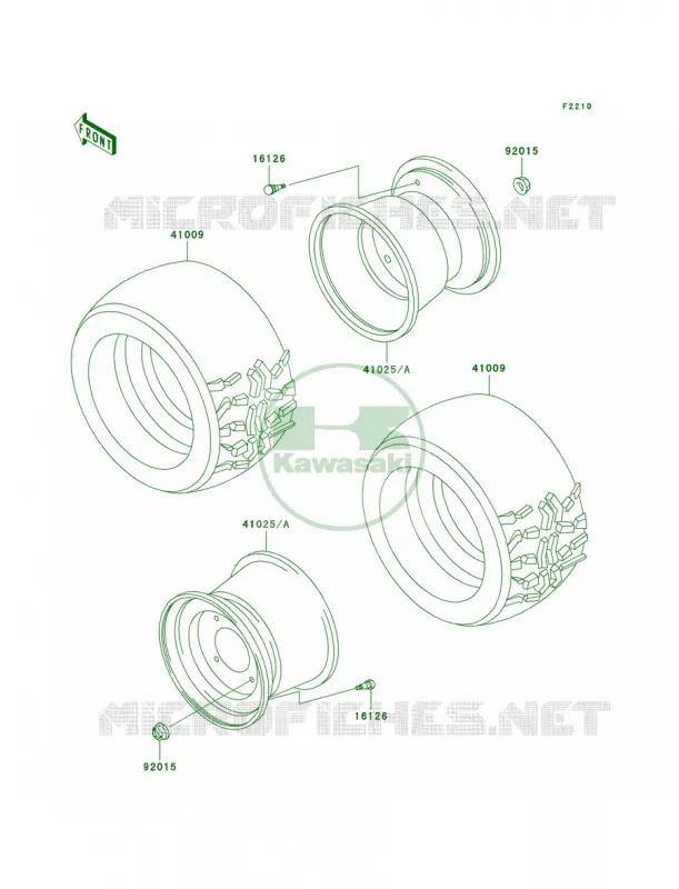 WheelsTires Kawasaki MULE 620 2007 MULE 3000  KAF620-G4
