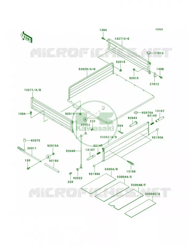 CarriersKAF620-G1-G3 Kawasaki MULE 620 2007 MULE 3000  KAF620-G5