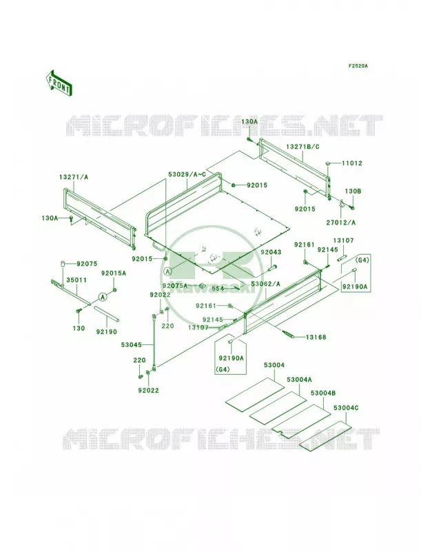 CarriersKAF620-G4G5 Kawasaki MULE 620 2007 MULE 3000  KAF620-G5