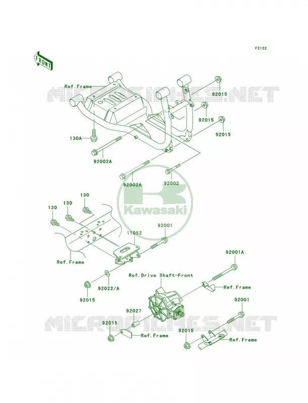 Engine Mount Kawasaki MULE 620 2007 MULE 3010 4X4  KAF620-H1