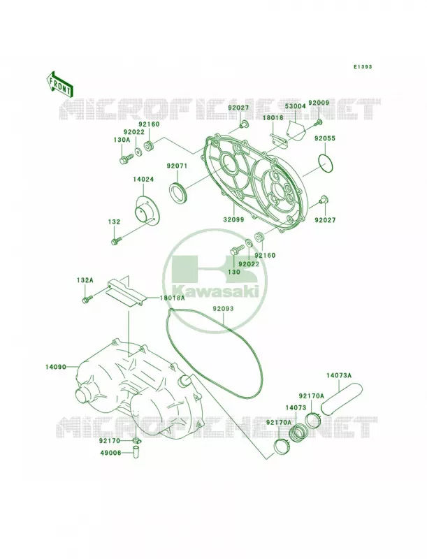 Converter CoverDrive Belt Kawasaki MULE 620 2007 MULE 3010 4X4 HARDWOODS GREEN HD  KAF620-H2