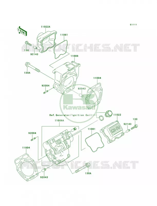 Cylinder Head Kawasaki MULE 620 2010 MULE 4010 4X4  KAF620MAF