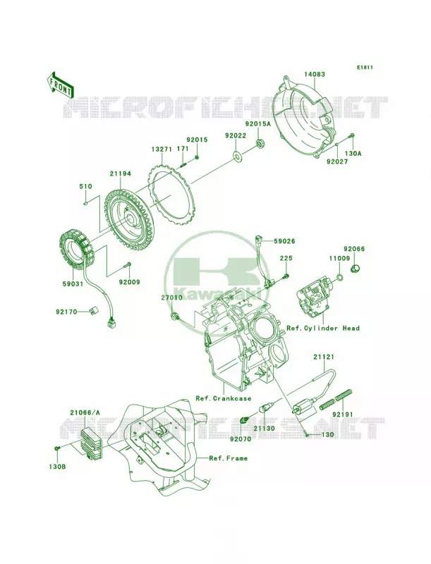 GeneratorIgnition Coil Kawasaki MULE 620 2010 MULE 4010 4X4  KAF620MAF