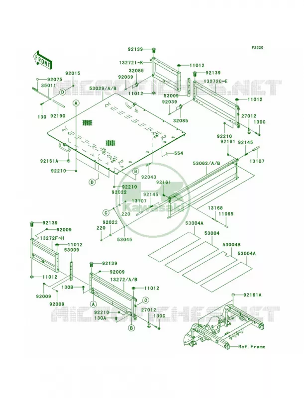 Carriers Kawasaki MULE 620 2010 MULE 4010 TRANS4X4  KAF620RAFA