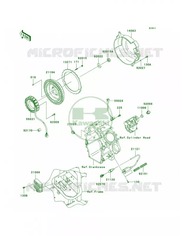 GeneratorIgnition Coil Kawasaki MULE 620 2010 MULE 4010 TRANS4X4  KAF620RAFA