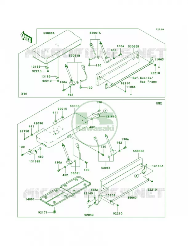 SeatR9F-RAFA Kawasaki MULE 620 2010 MULE 4010 TRANS4X4  KAF620RAFA